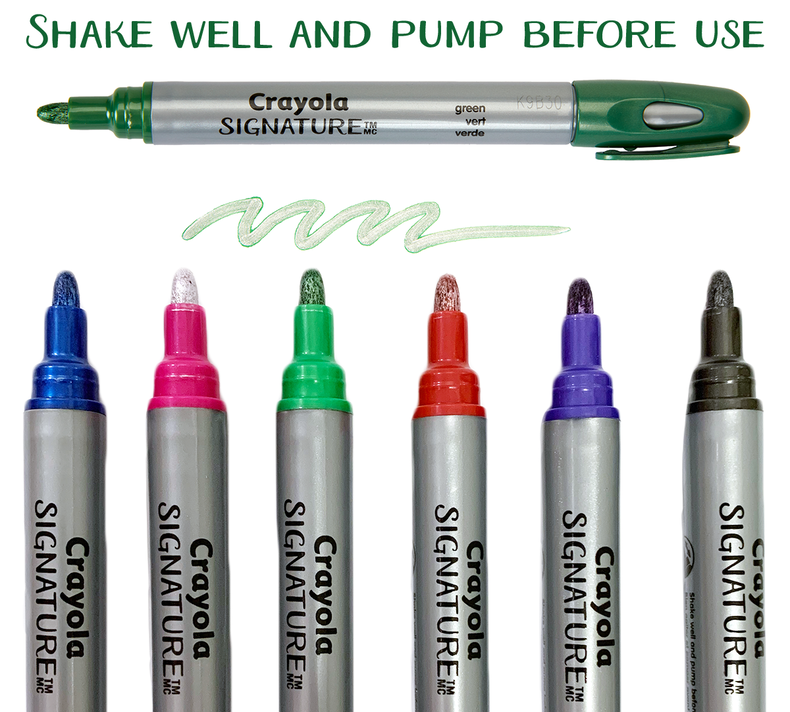 Signature Metallic Outline Markers & Canvas Set | Crayola.com | Crayola